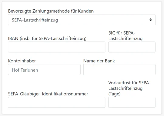 SEPA SEPA-Lastschrift Zahlungsmittel Onlineshop FrachtPilot ERP-Software Software ERP SEPA-Mandat Bankeinzug